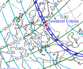 Tannenberg Eclipse, 21st August 1914 (Image: NASA)